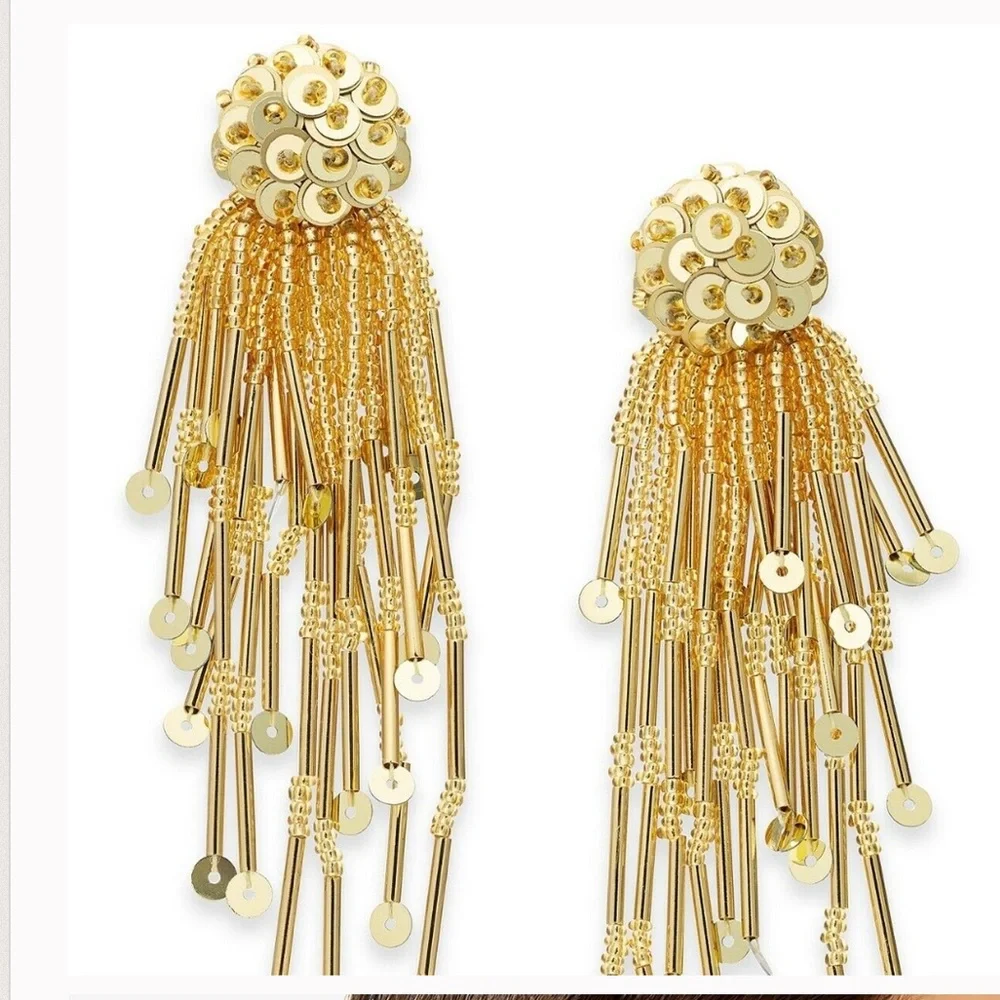 🆕 kate spade ♠️ Glitzville Beaded Tassel Earrings